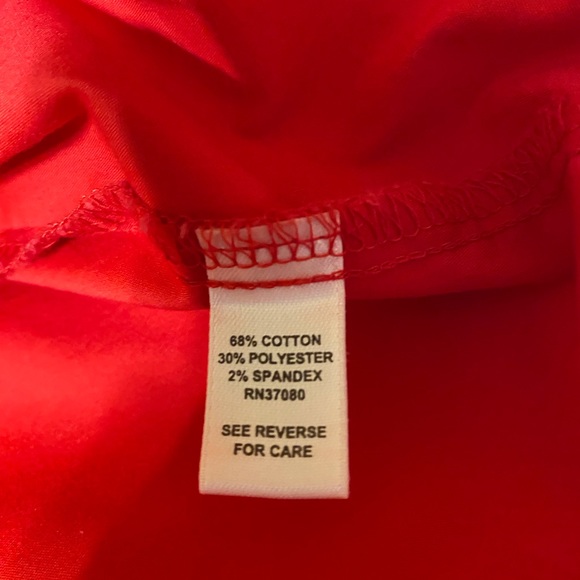 Cato Red Long Sleeve Button Down Dress shirt. Womans size 18W/20W - Picture 10 of 10